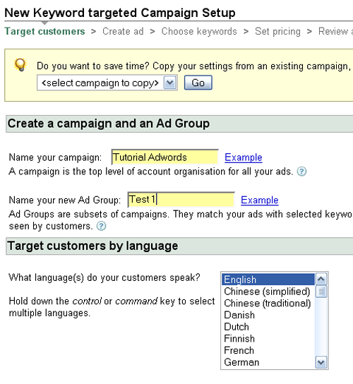 Tutorial memasang iklan di Google Adword